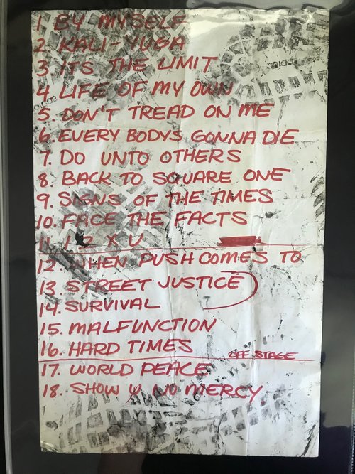 Cro Mags setlist for July 20 at Rock Hotel with Bad Brains.